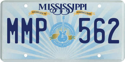 MS license plate MMP562