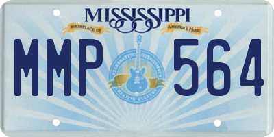 MS license plate MMP564