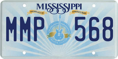 MS license plate MMP568
