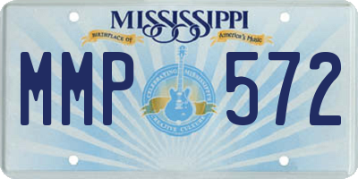 MS license plate MMP572