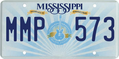 MS license plate MMP573