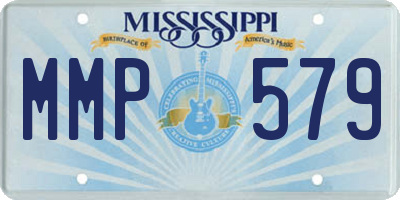 MS license plate MMP579