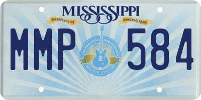 MS license plate MMP584