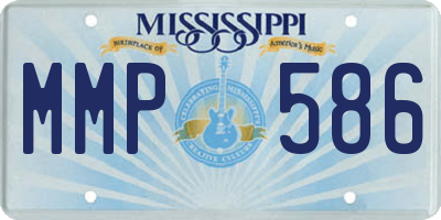 MS license plate MMP586
