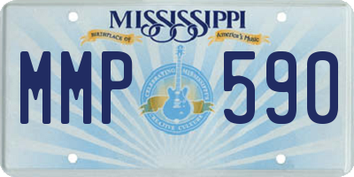 MS license plate MMP590