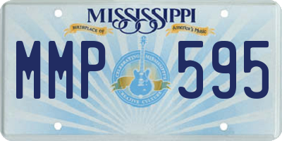 MS license plate MMP595
