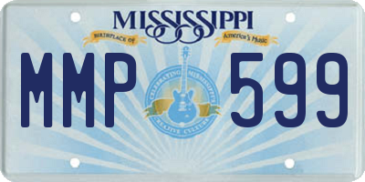 MS license plate MMP599