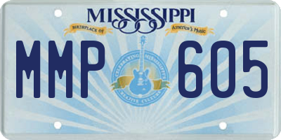 MS license plate MMP605