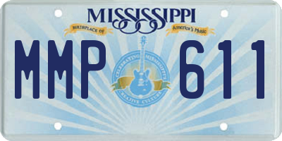 MS license plate MMP611