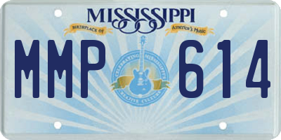 MS license plate MMP614
