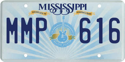 MS license plate MMP616