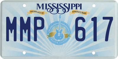 MS license plate MMP617