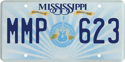 MS license plate MMP623
