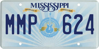 MS license plate MMP624