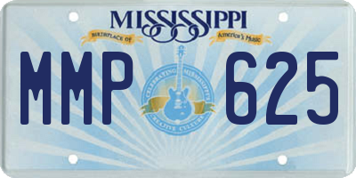 MS license plate MMP625