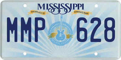 MS license plate MMP628
