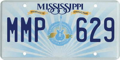 MS license plate MMP629