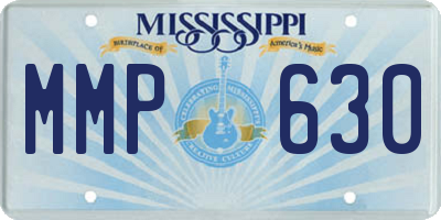 MS license plate MMP630