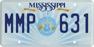 MS license plate MMP631