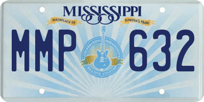 MS license plate MMP632