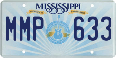 MS license plate MMP633