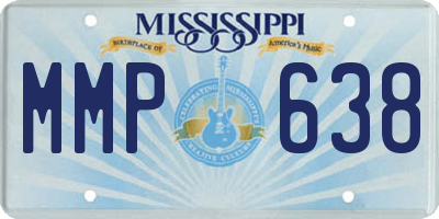 MS license plate MMP638