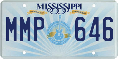 MS license plate MMP646