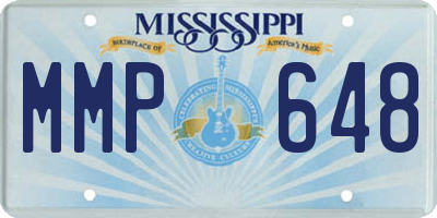 MS license plate MMP648