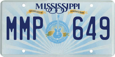 MS license plate MMP649