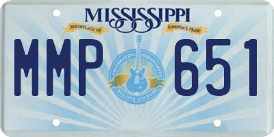 MS license plate MMP651