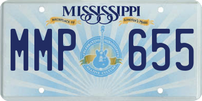 MS license plate MMP655
