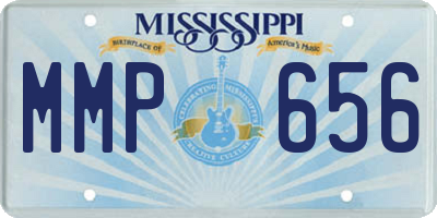 MS license plate MMP656
