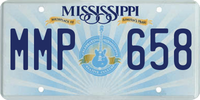 MS license plate MMP658