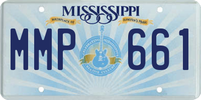 MS license plate MMP661
