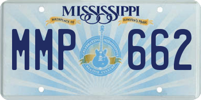 MS license plate MMP662
