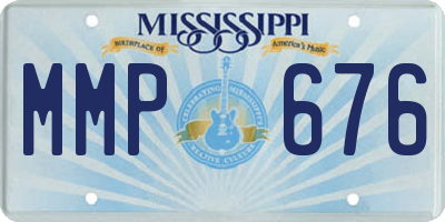 MS license plate MMP676