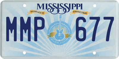 MS license plate MMP677