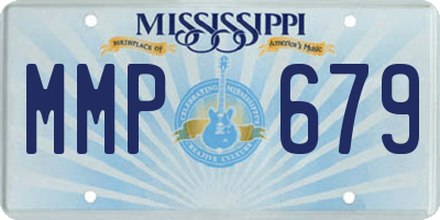 MS license plate MMP679