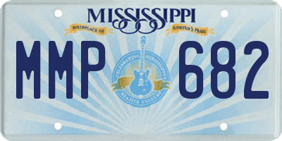 MS license plate MMP682