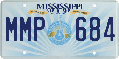 MS license plate MMP684