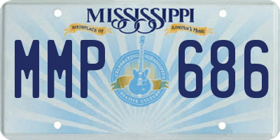 MS license plate MMP686