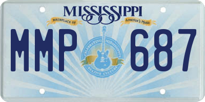 MS license plate MMP687