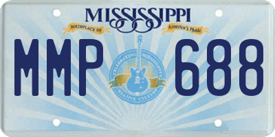 MS license plate MMP688