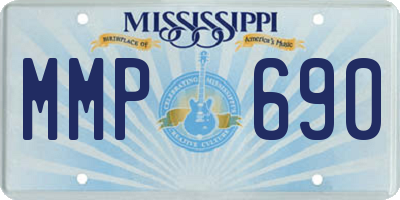 MS license plate MMP690