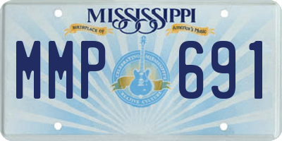 MS license plate MMP691