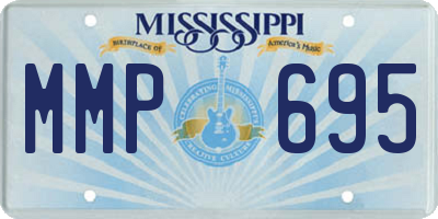MS license plate MMP695
