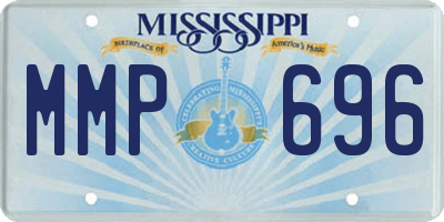 MS license plate MMP696