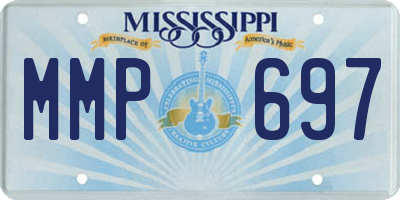MS license plate MMP697