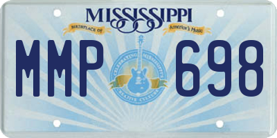 MS license plate MMP698