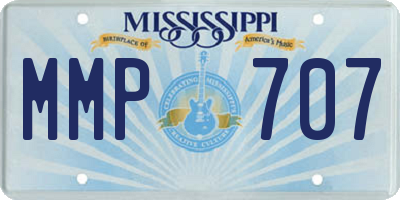 MS license plate MMP707